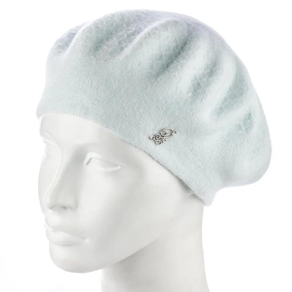 Берет женский зимний двойной ангоровый ATRICS WH873 one size Лед