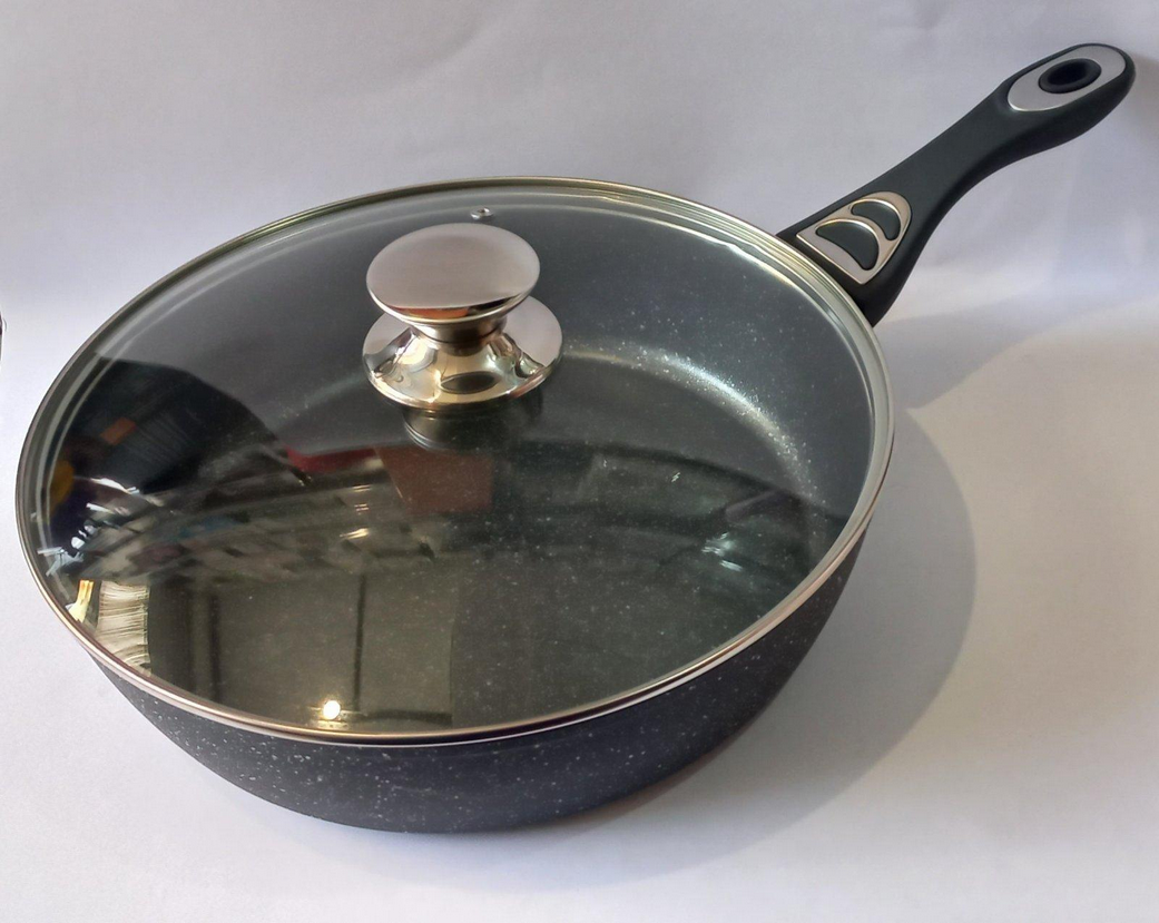 Сковорода с крышкой глубокая Benson BN-481 22 х 6 см