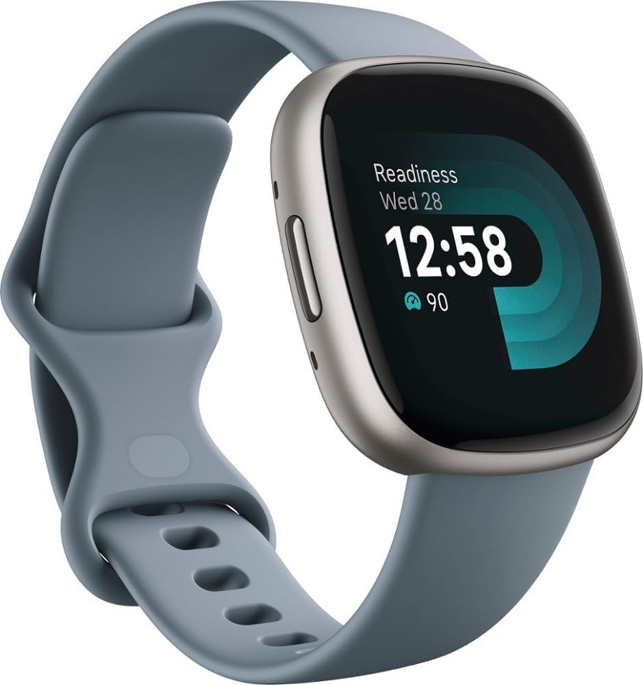 Смарт-годинник Fitbit Versa 4 Waterfall Blue/Platinum GPS 40+ NFC (3078953862) Смарт-годинник Fitbit Versa 4 Waterfall Blue/Platinum GPS 40+ NFC (3078953862)