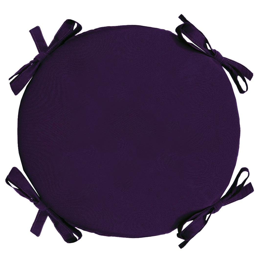 Подушка для стільця/крісла/табурету Ø 45х4 см Фіолетовий (2493582537)