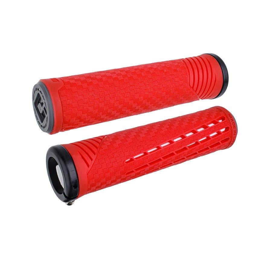 Грипсы ODI CF Grip v2.1 Lock-On Red/White (F35CFRW-B)