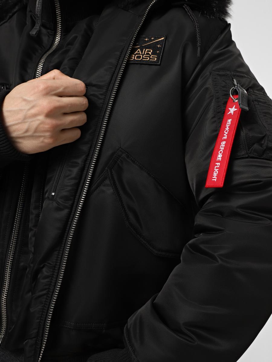 Куртка зимова коротка Airboss CWU Spaceman Hooded Jacket 5XL Чорний (125604) - фото 8