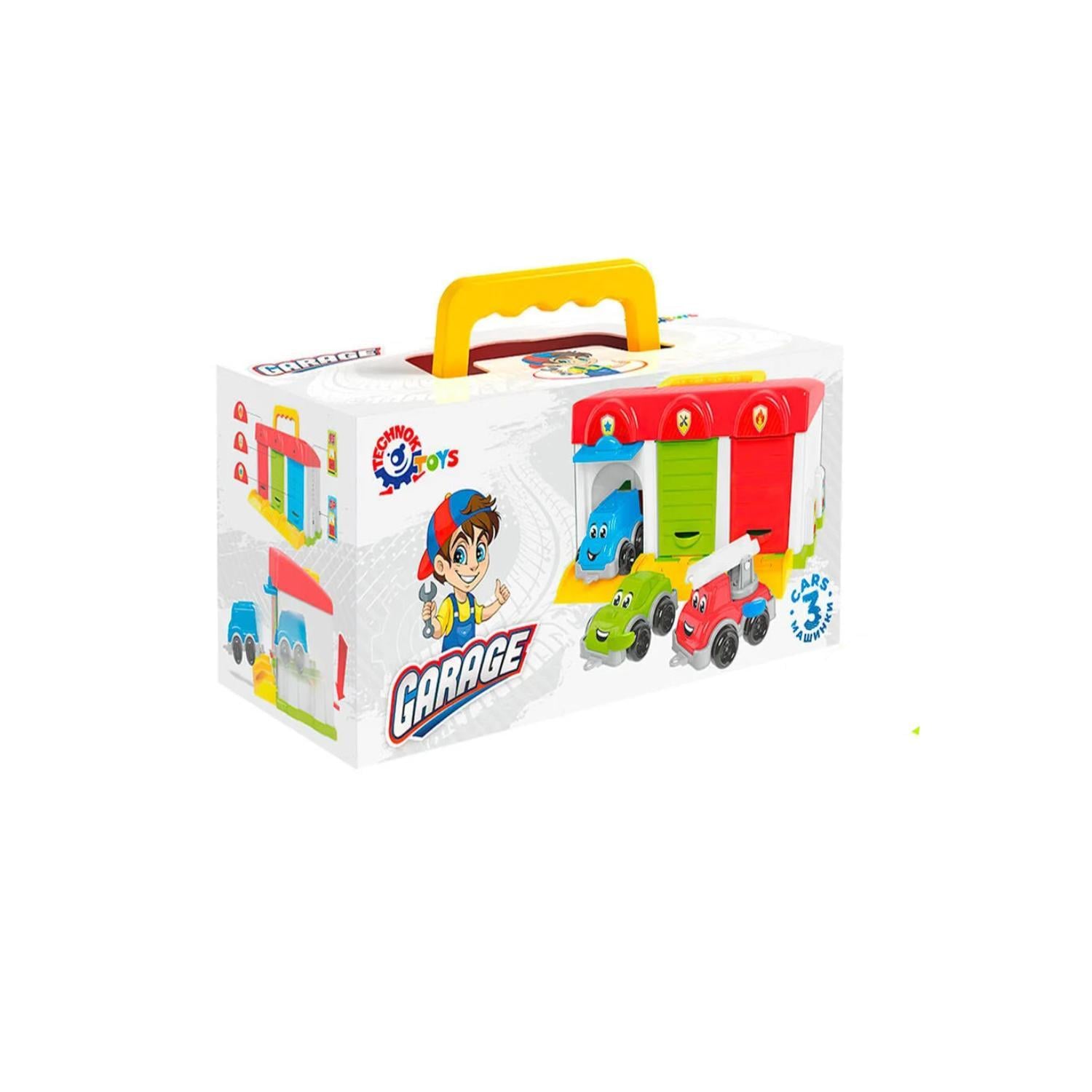 Игрушечный гараж ТехноК 8416/6 3 машинки (25469444)