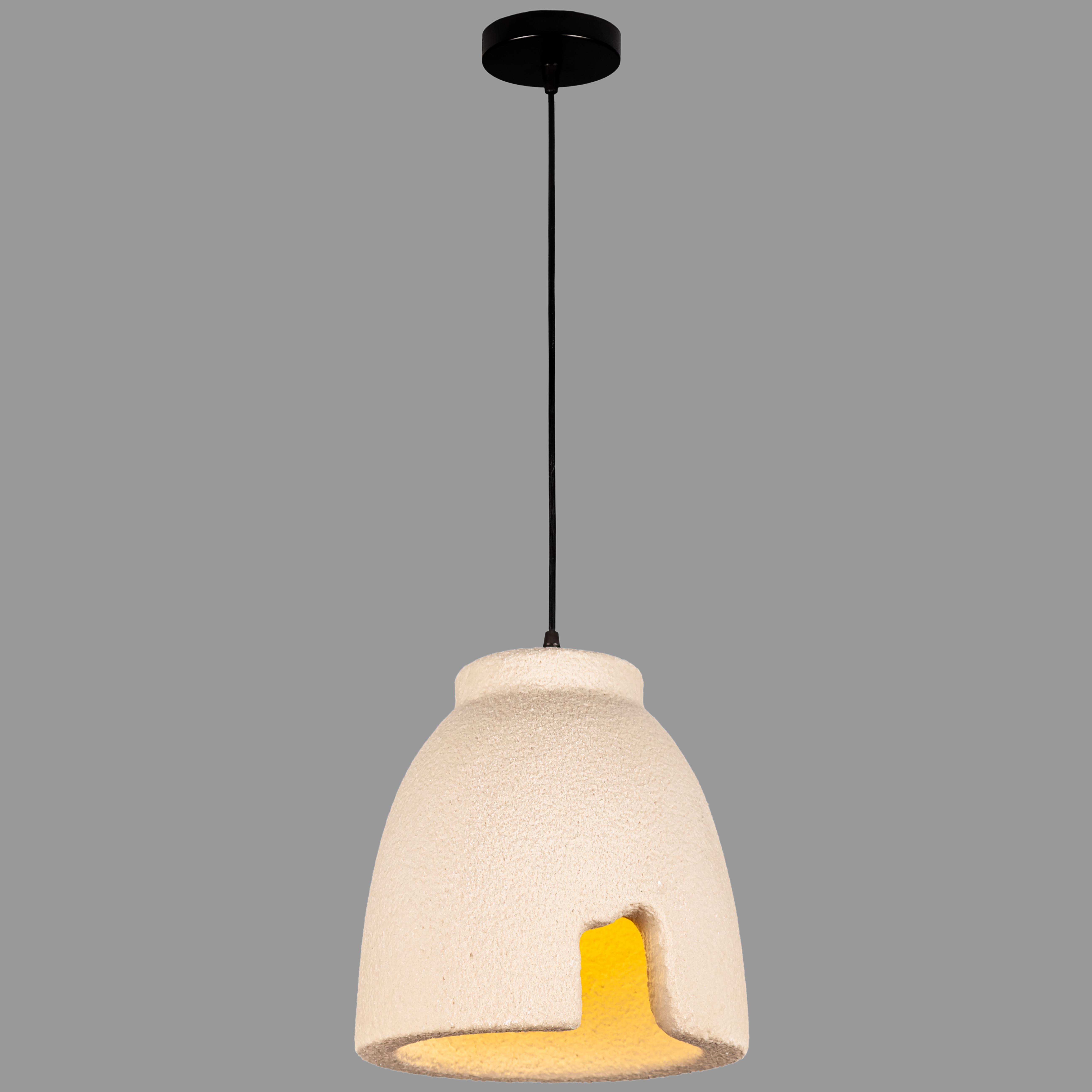 Люстра гипсовая Wabi-Sabi 27 см Бежевый (909-XL3594 (280) BEIGE)
