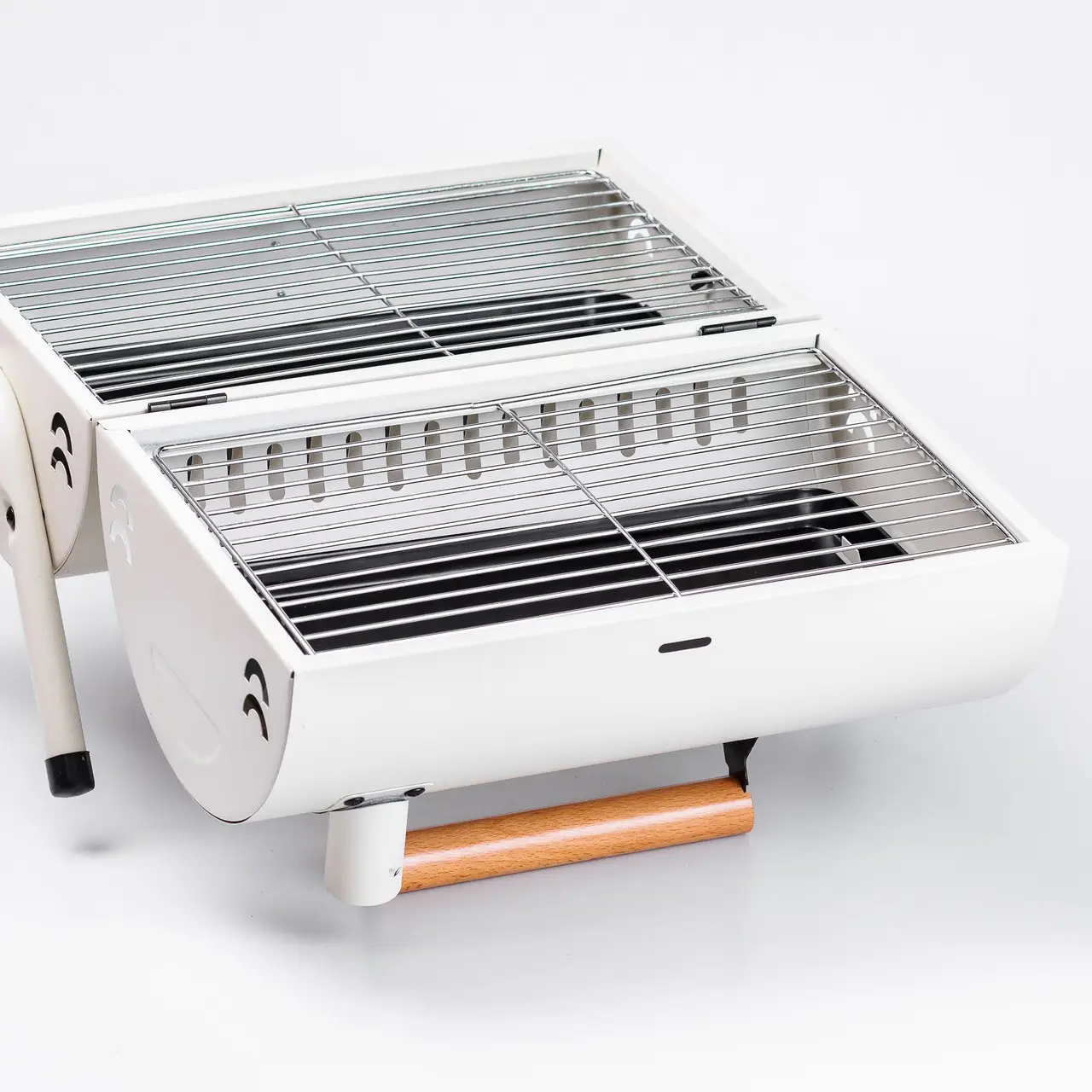 Мангал-гриль Бочка двухсторонний с двумя решетками White (25105770) - фото 9