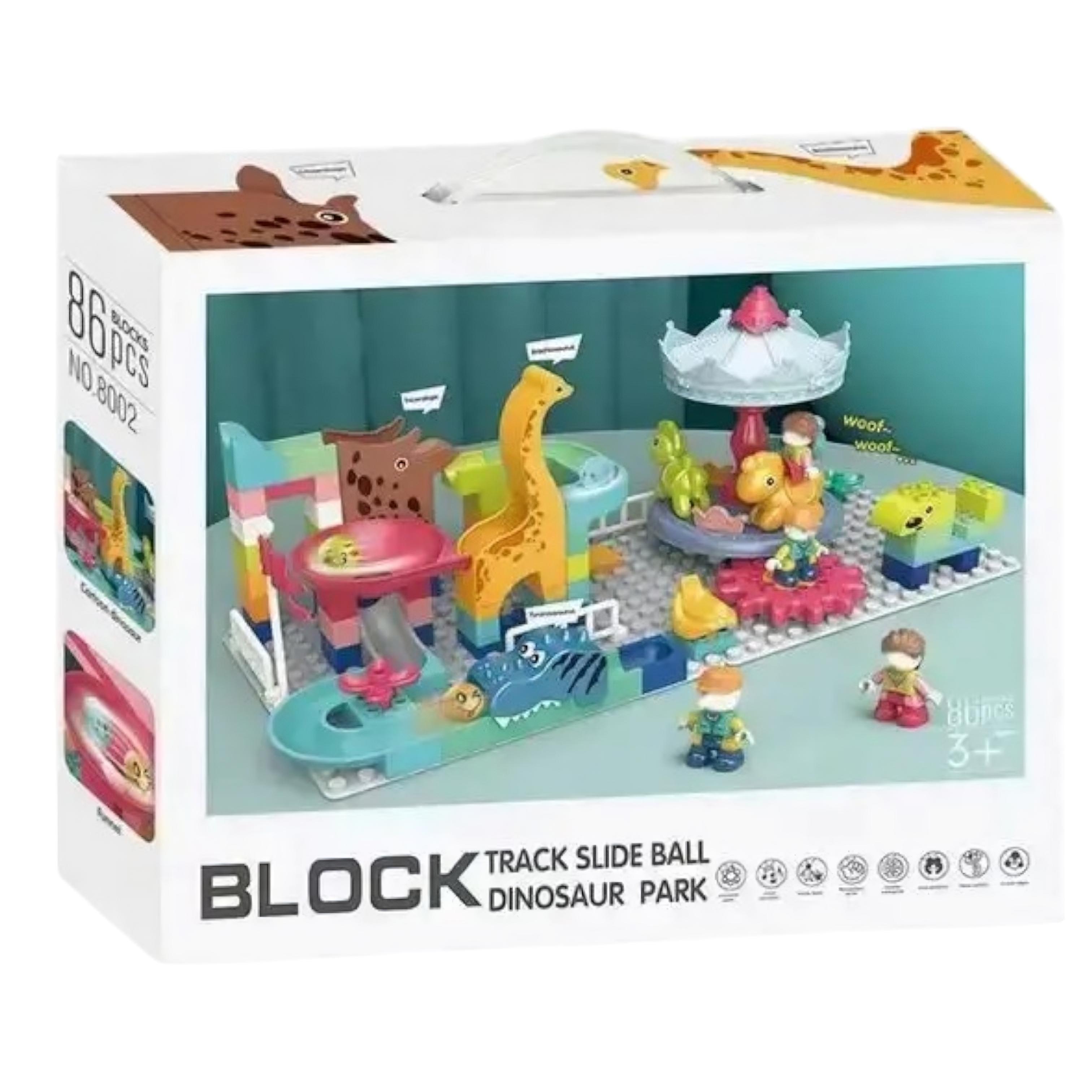Конструктор Дино-парк 8002 с лабиринтом и горками 86 эл. (28536062)