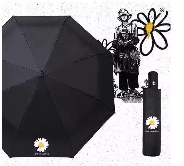 Парасолька складана автомат Peace minus one 8 спиць купол 96 см Black (30238) - фото 4 Парасолька складана автомат Peace minus one 8 спиць купол 96 см Black (30238) - фото 4