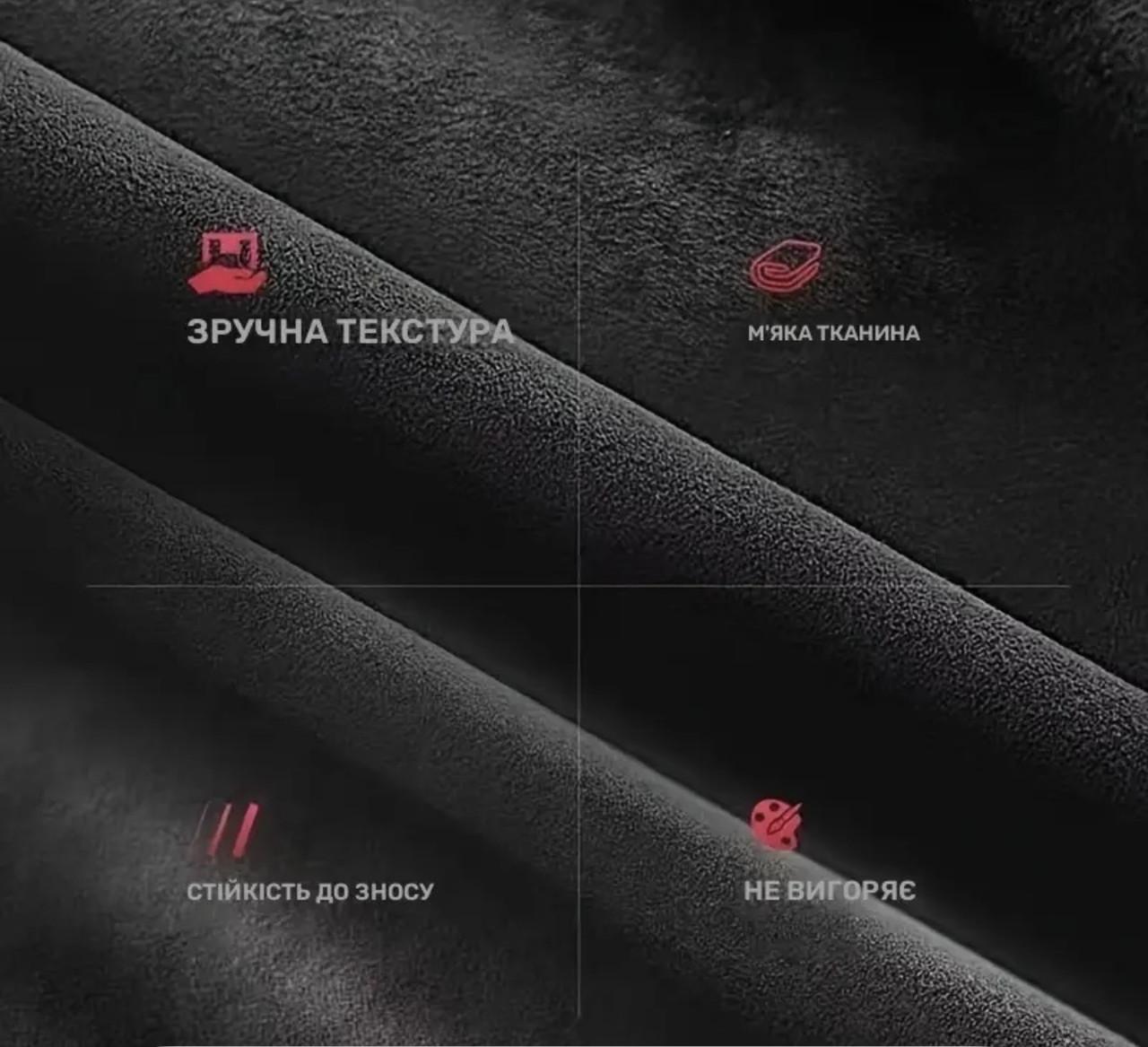 Алькантара самоклеюча тканина для салону авто 100x150 см Сірий графіт (2724536918) - фото 3 Алькантара самоклеюча тканина для салону авто 100x150 см Сірий графіт (2724536918) - фото 3