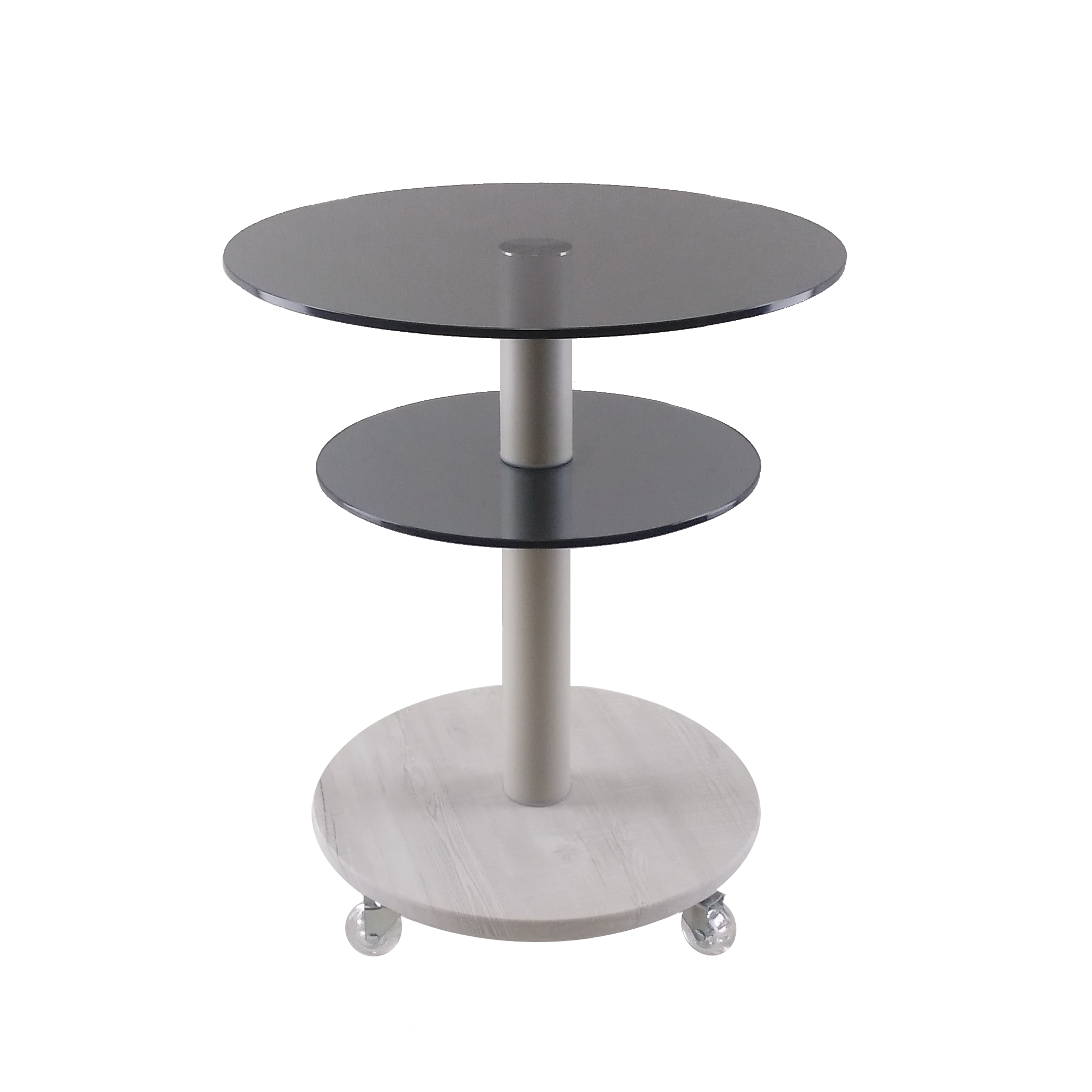 Стол журнальный стеклянный Commus Bravo Light 425 K gray-sosnak-bgs60 Серый (411880201)