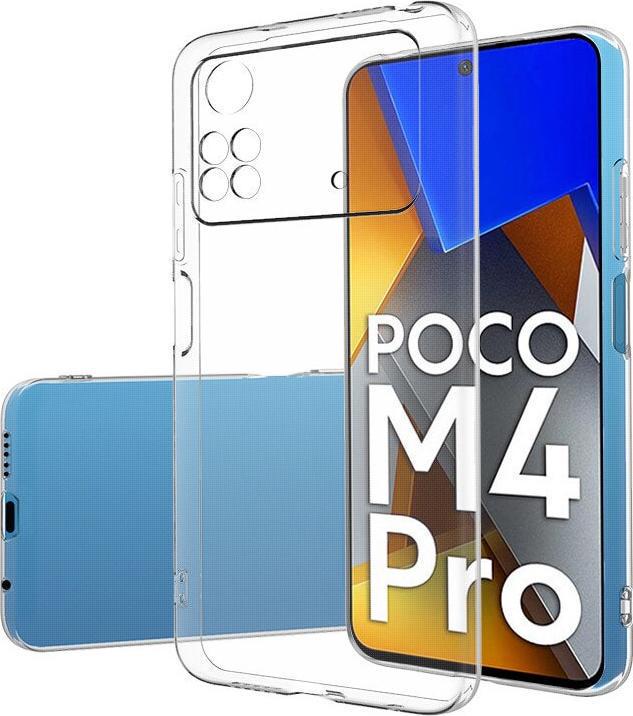 Прозрачный Чехол UltraTPU MultiCam Xiaomi Poco M4 Pro 4G (ультратонкий силиконовый) (32446)
