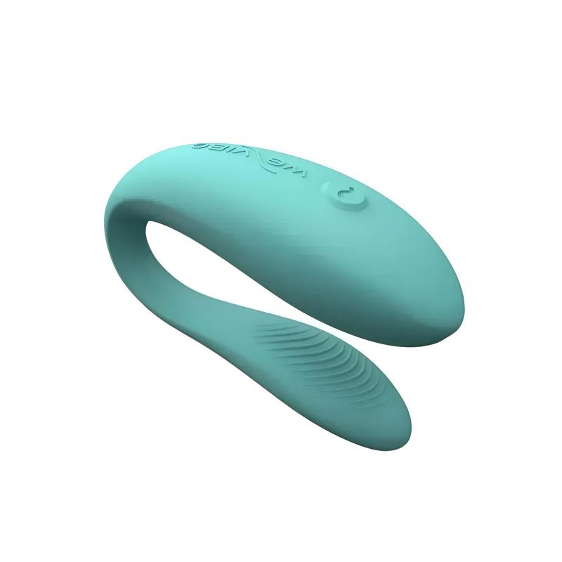 Вибратор-смарт для пар We-Vibe Sync Lite 7,7 см Бирюзовый (56565)