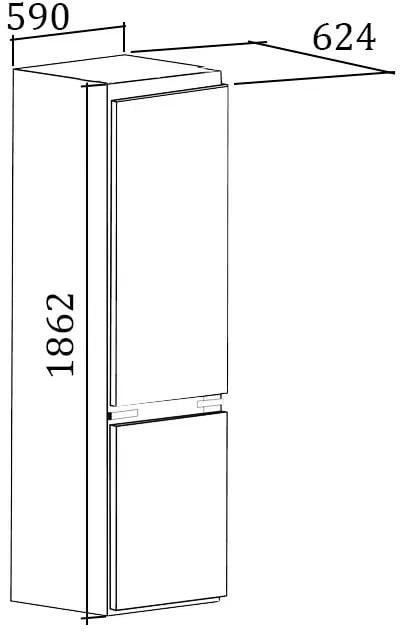 Холодильник відокремлений Gunter&Hauer FN 369 R ретро-дизайн No Frost клас A Червоний - фото 2