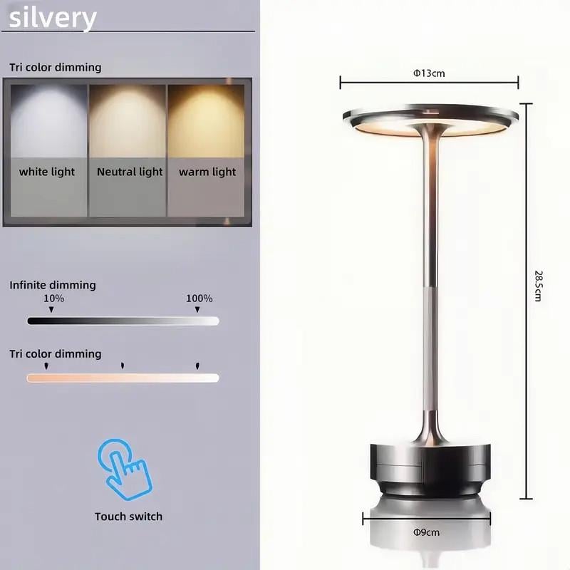 Лампа настольная с аккумулятором Touch Tricolour Flying Saucer Table Lamp - фото 3