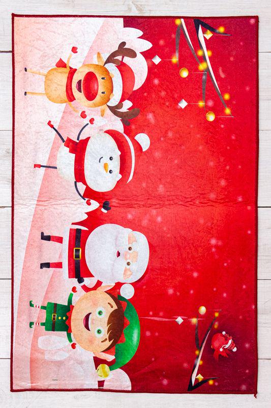 Килим декоративний Різдвяний Носи Своє 60х90 см Червоний (3033-5)