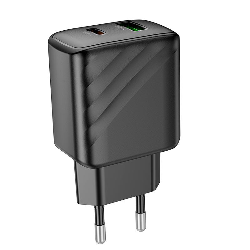 Зарядный сетевой адаптер Hoco CS23A USB Type-C 30W 3A Black - фото 5