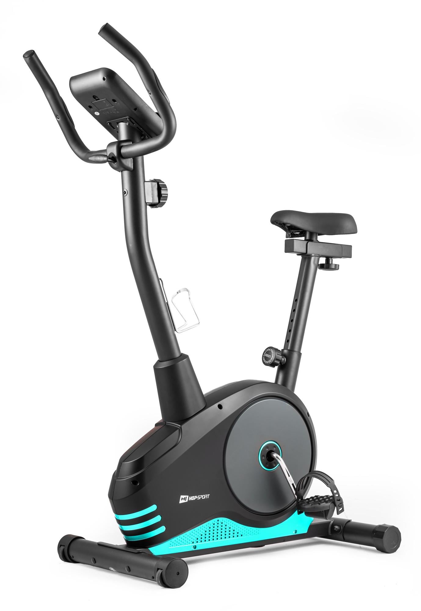 Велотренажер Hop-Sport HS-2080 Spark Черно-бирюзовый (2020)