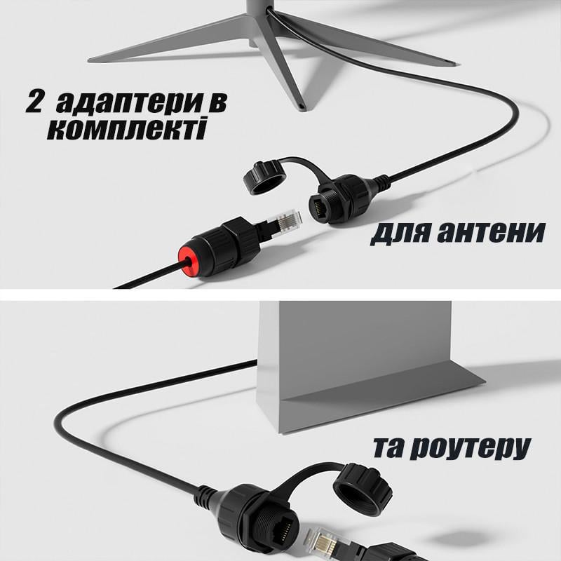 Адаптер мережевий Starlink Ethernet Adapter V2 2 шт. (Starlink-SPX) - фото 3 Адаптер мережевий Starlink Ethernet Adapter V2 2 шт. (Starlink-SPX) - фото 3