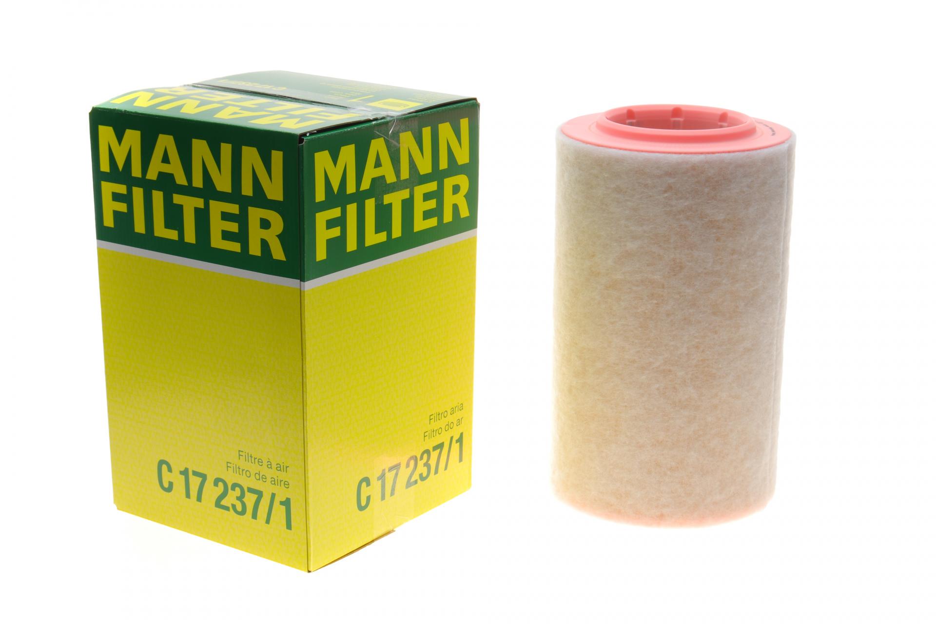Фильтр воздушный Mann-Filter для Citroen Jumper 2,0BlueHDi/2,2HDi/3,0HDi/Fiat Ducato 2,0-3,0JTD 06- с поролоном (C 17 237/1)