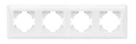 Рамка Videx Binera чотиримісна горизонтальна Білий (VF-BNFR4H- W-5220)