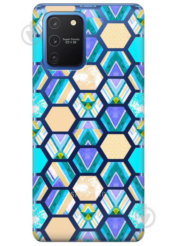 Прозрачный силиконовый чехол iSwag для Samsung Galaxy S10 Lite с рисунком - Ромбы (KS3499) Прозрачный силиконовый чехол iSwag для Samsung Galaxy S10 Lite с рисунком - Ромбы (KS3499)