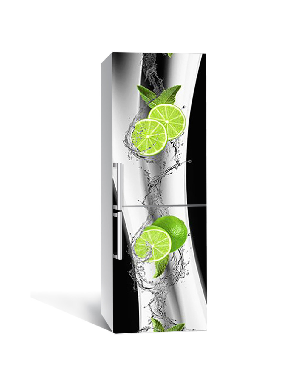 Наліпка 3D на холодильник Zatarga "Купання лайма" вінілова 650х2000 мм