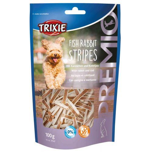 Ласощі Trixie Premio Fish Rabbit Stripes для собак снеки з рибою і кроликом 100 г Ласощі Trixie Premio Fish Rabbit Stripes для собак снеки з рибою і кроликом 100 г