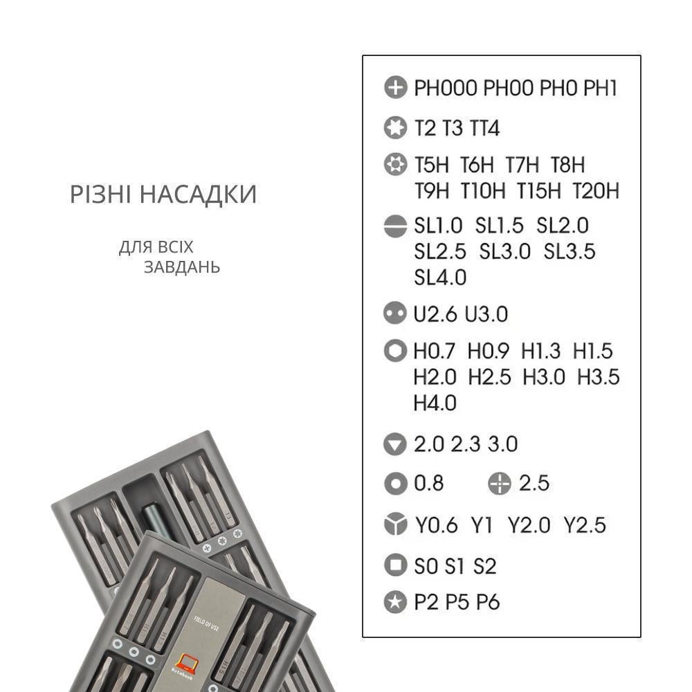 Набір викруток 48в1 для точних робіт для ремонту мобільних телефонів/ноутбуків (13538184) - фото 2
