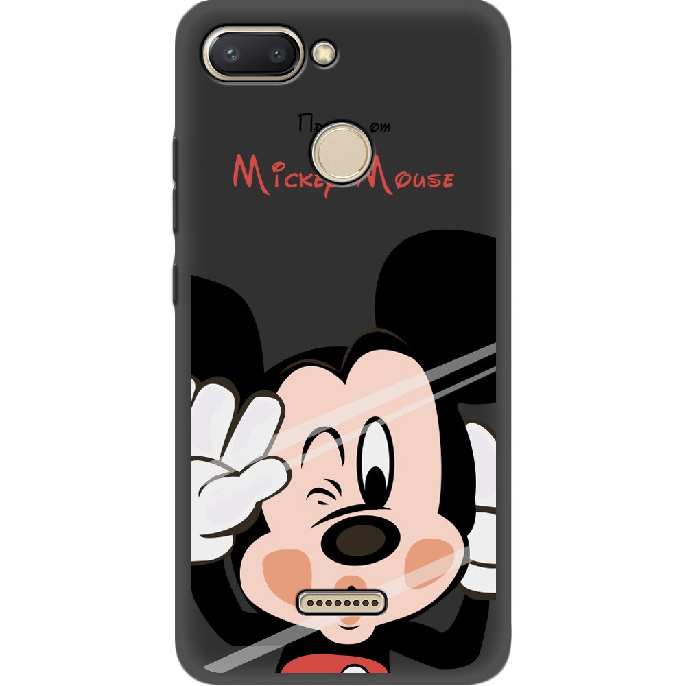 Чехол Boxface Xiaomi Redmi 6 Mister M Черный силикон (34858-cc58-35124)