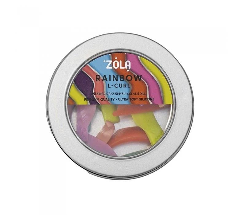 Валики для ламинирования ресниц Zola Rainbow L-Curl 2S/2,5M/3L/4XL/4,5XLL (011259)