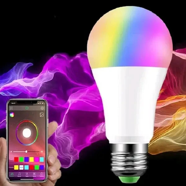 Лампочка умная RGB 9 Вт с Wi-Fi и Bluetooth управлением через приложение TUYA (10010) - фото 5