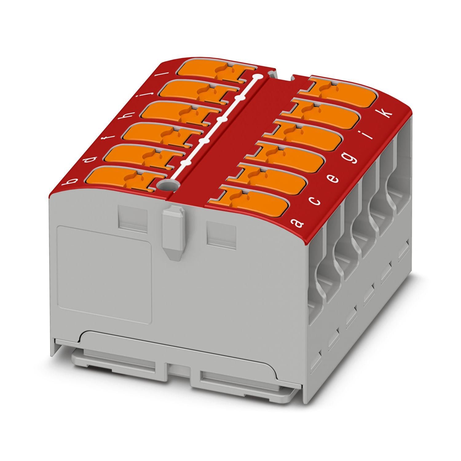 Блок распределительный Phoenix Contact PTVFIX 12X2,5 RD Push-in 450V 24A Красный (1019574)
