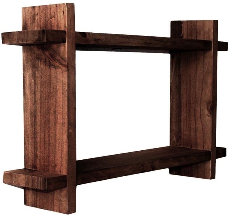 Полка настенная из дерева Пойтон Капучино (НСП-008709)