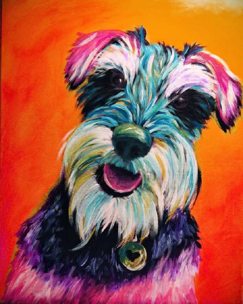 Алмазная мозаика Лохматый пес DIY-DW00768 полная выкладка 30x40 см (26959)