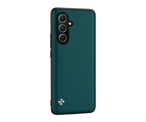 Кожаный чехол - накладка CODE Tactile Experience для Samsung Galaxy A24 4G Зелёный