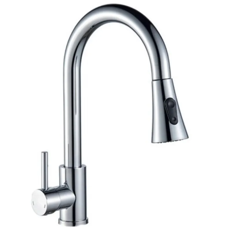 Смеситель для кухни Champion NEO-014 с выдвижной лейкой Chrome (CH6539)