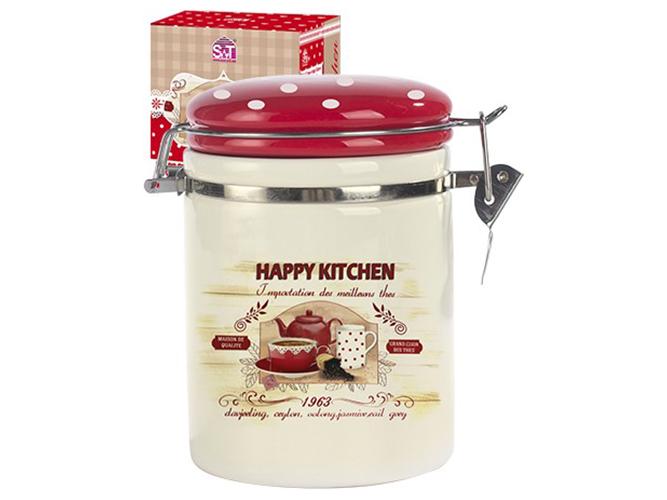 Емкость для сыпучих продуктов Happy Kitchen 10х10х16 см 1,2 л (MSN-631-11)