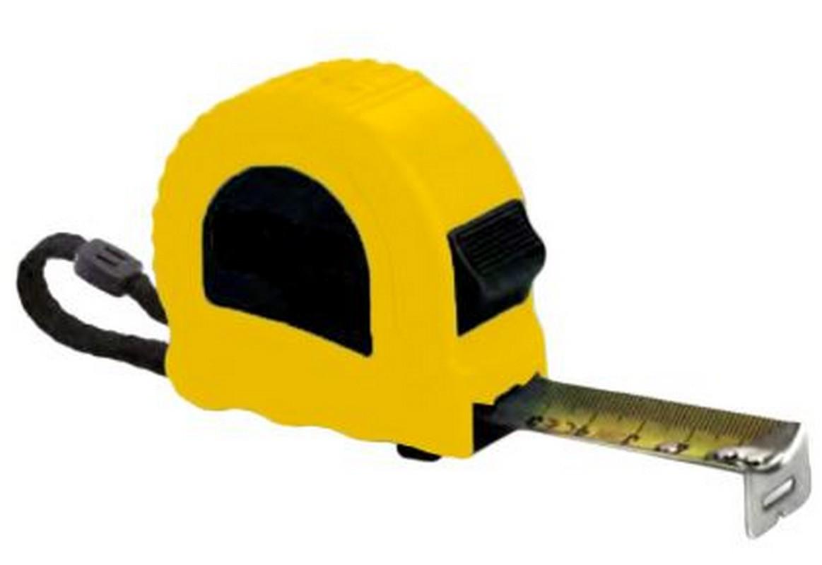 Рулетка MasterTool фиксатор полотна кнопка STOP противоскользящий крючок 5 м х19 мм (65-2105)