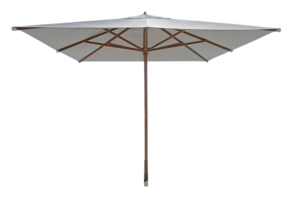 Зонт для террасы квадратный "Торонто" 2,5 м с деревянной основой для кафе и ресторана