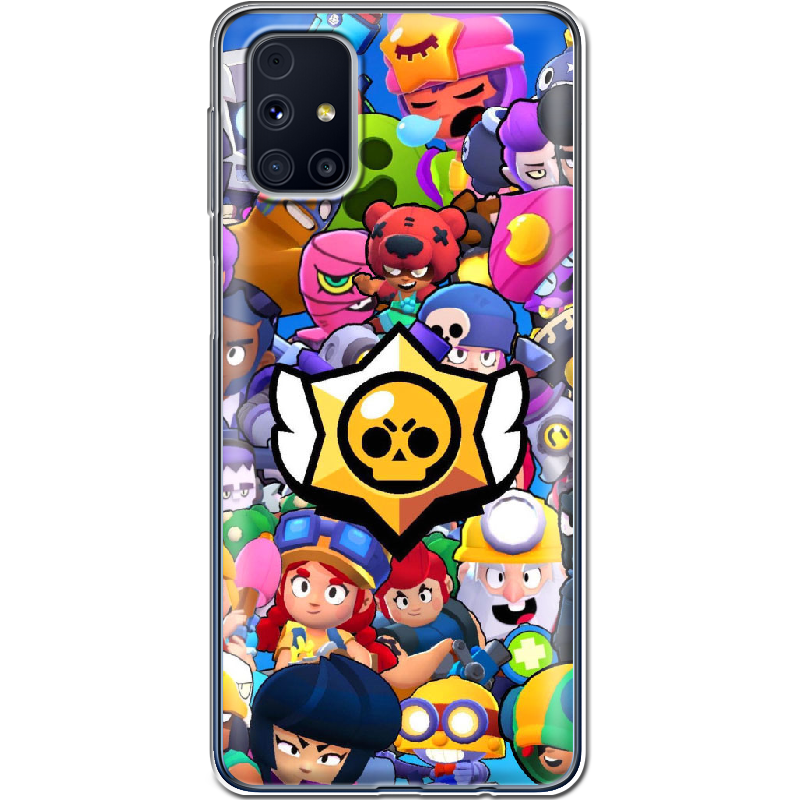 Чехол Boxface Samsung M317 Galaxy M31s Brawl Stars Прозрачный силикон (40942-up2389-40942)