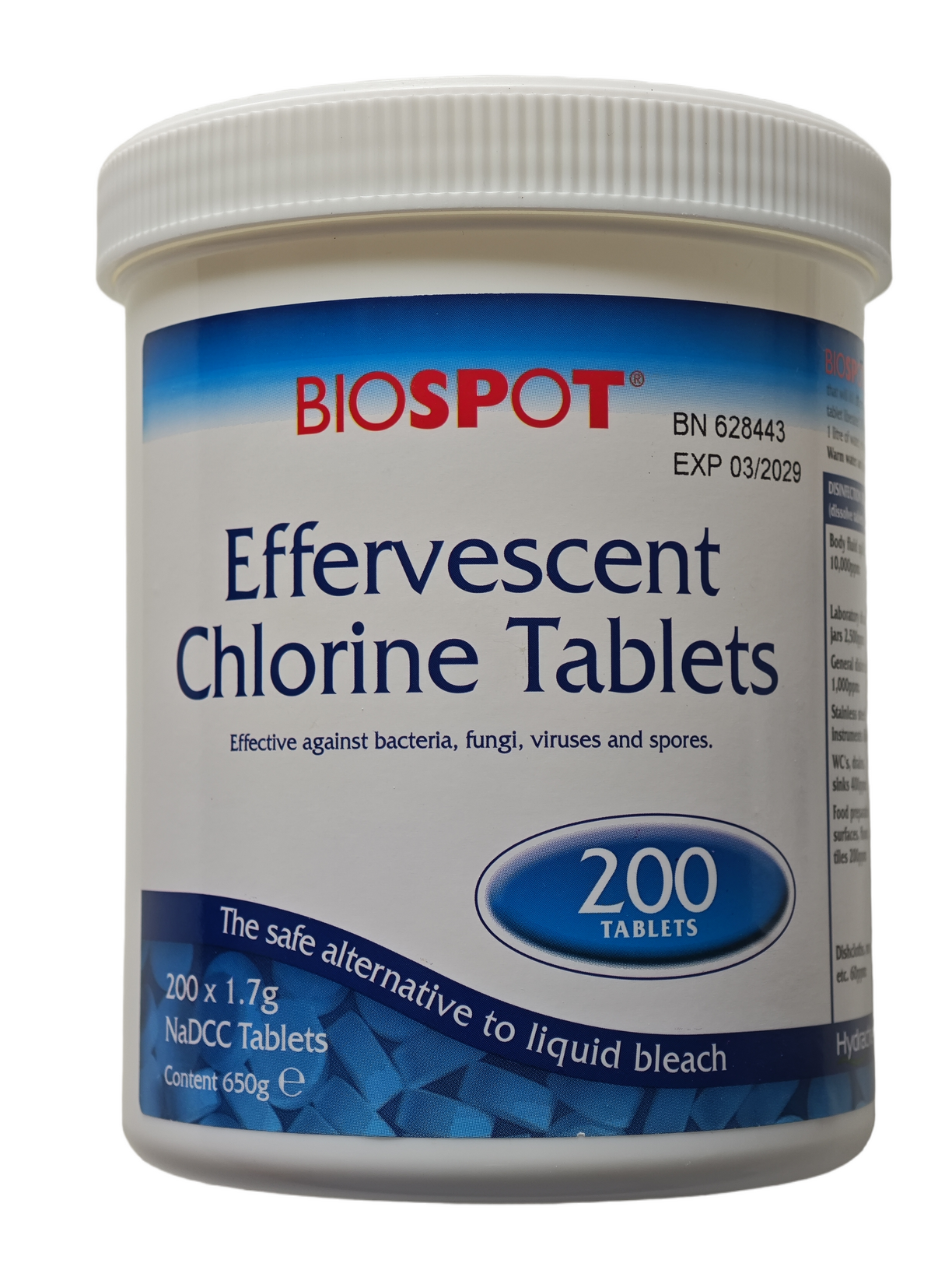 Таблетки для создания дезинфицирующего раствора BIOSPOT 3,25 г NaDCC