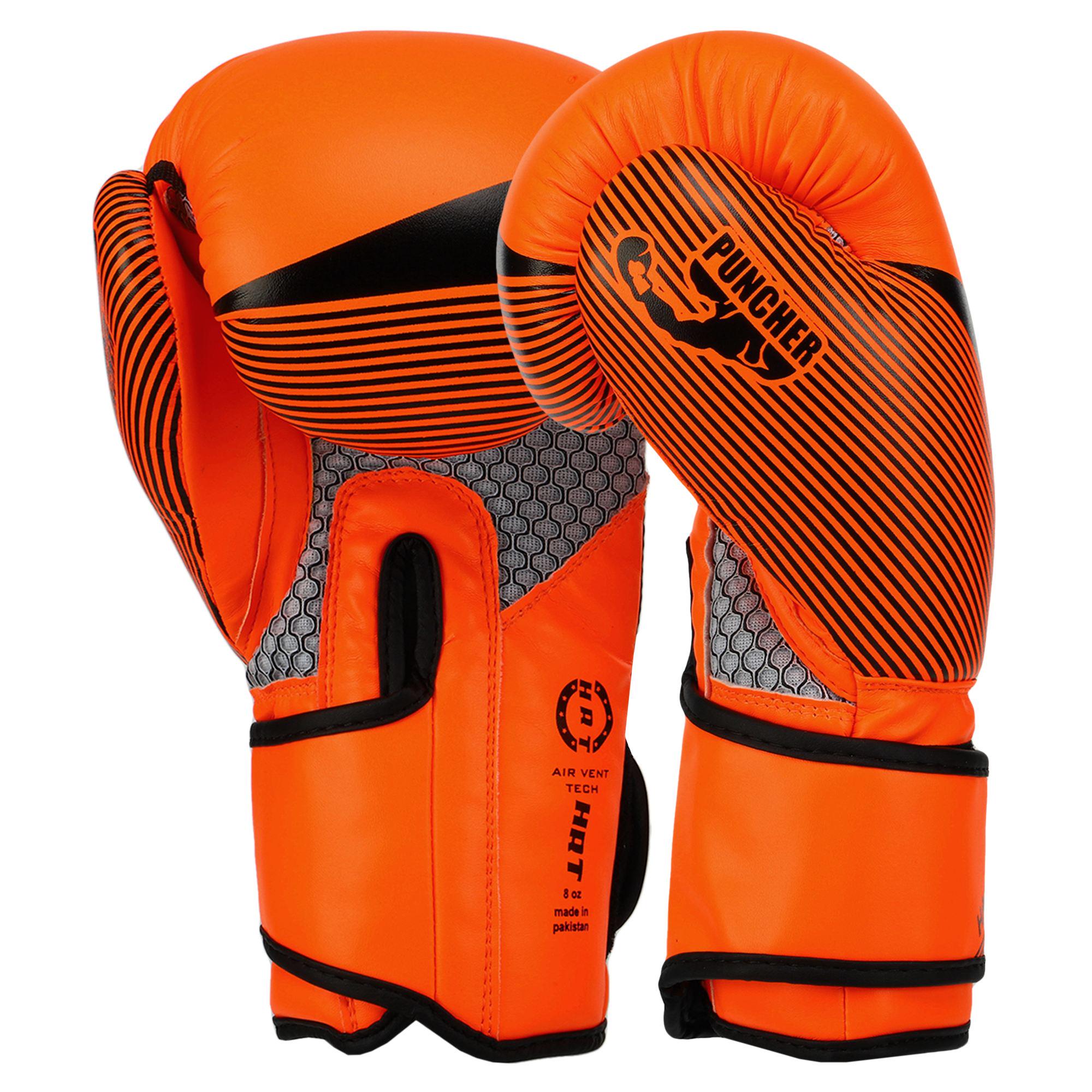 Рукавички боксерські дитячі Hard Touch PU 8 oz Помаранчевий/Чорний (BO-7709_Помаранчевий-чорний_8_ун) - фото 2