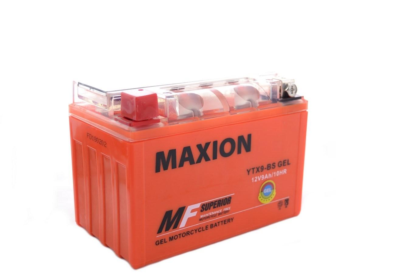 Мото аккумулятор MAXION GEL 6СТ-9Ah Аз 12В 120А EN YTX9-BS (29912) - фото 5 Мото аккумулятор MAXION GEL 6СТ-9Ah Аз 12В 120А EN YTX9-BS (29912) - фото 5