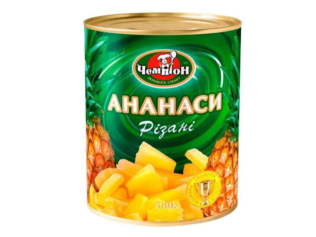 Ананас Чемпион Ручная нарезка 580 г (974510)