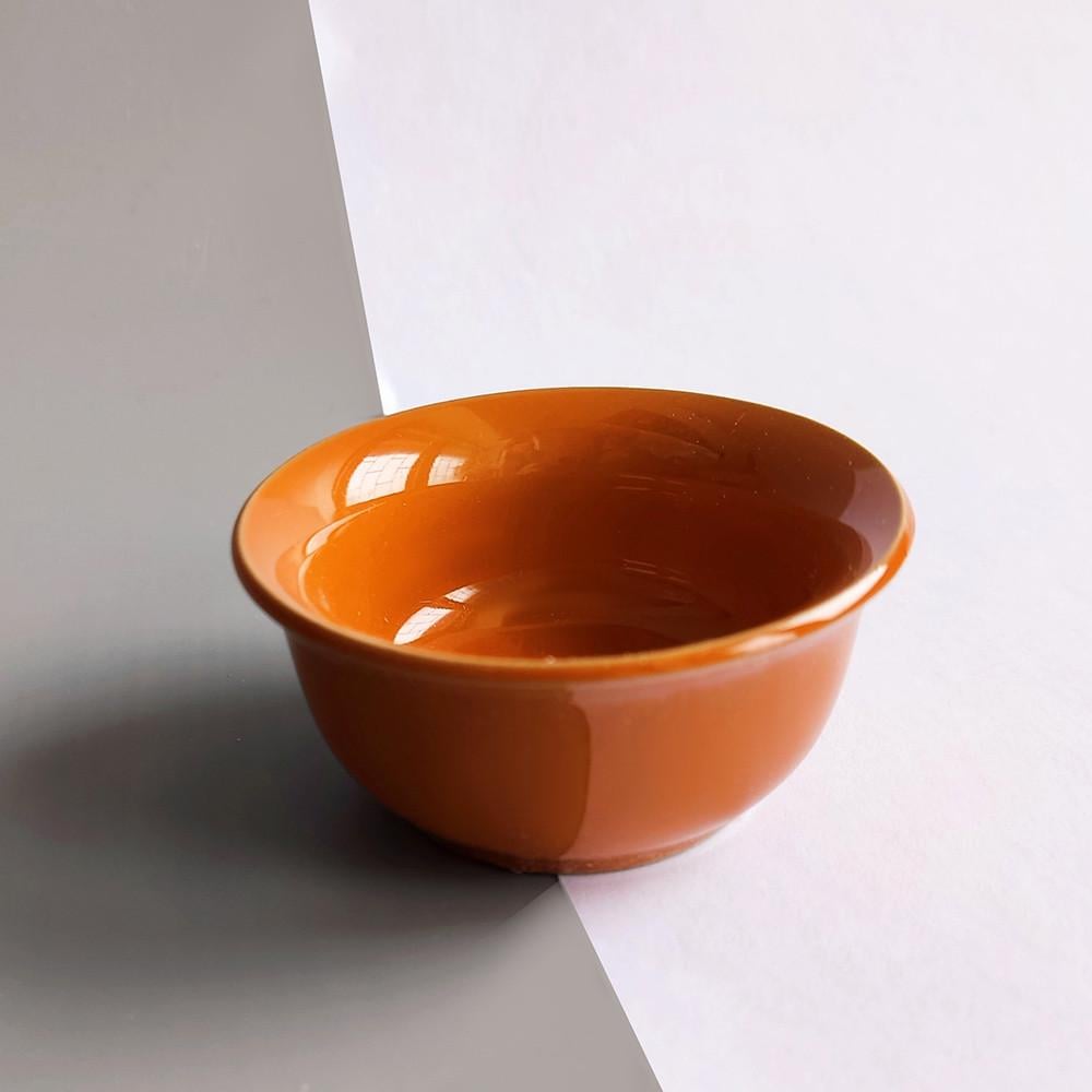 Пиала керамическая Яркая охра 40 мл