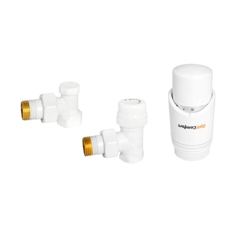 Комплект термостатичний кутовий IDMAR 408 TKB Білий (26868261)