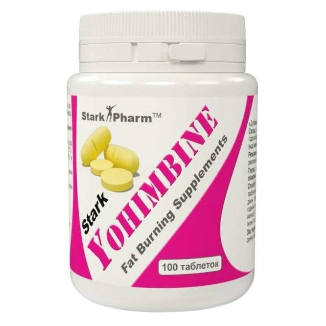 Жиросжигатель Stark Pharm Yohimbine 10 мг 100 tabs - фото 1