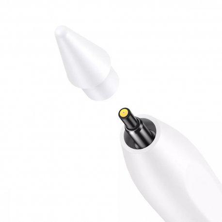 Стилус BASEUS Smooth Writing with LED Indicators Activa tip Cable Type-C 3A 0,3 м White (SXBC000202) - фото 4