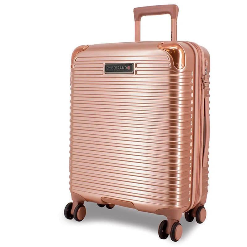 Чемодан на 4-х колесах Swissbrand Rome L 152/174 л Rose Gold (DAS302562)