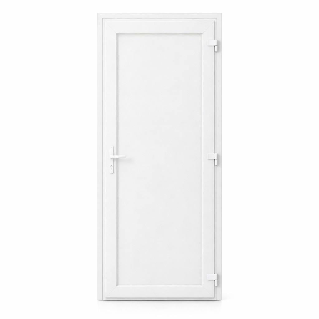 Двері металопластикові вхідні Steko 4S ПВХ сендвіч-панель технічна з фурнітурою AXOR 2000x900 мм Білий (32615962)