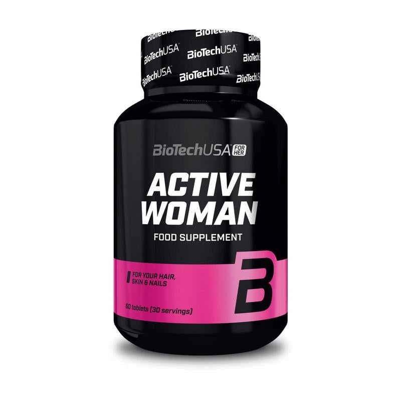 Витамины для женщин с гиалуроновой кислотой и коллагеном BioTech Active Woman 60 табл.
